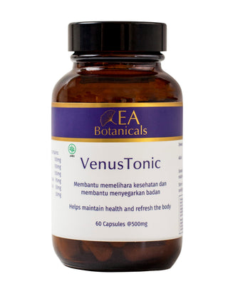 EA Botanicals VenusTonic supplement bottle on a white background